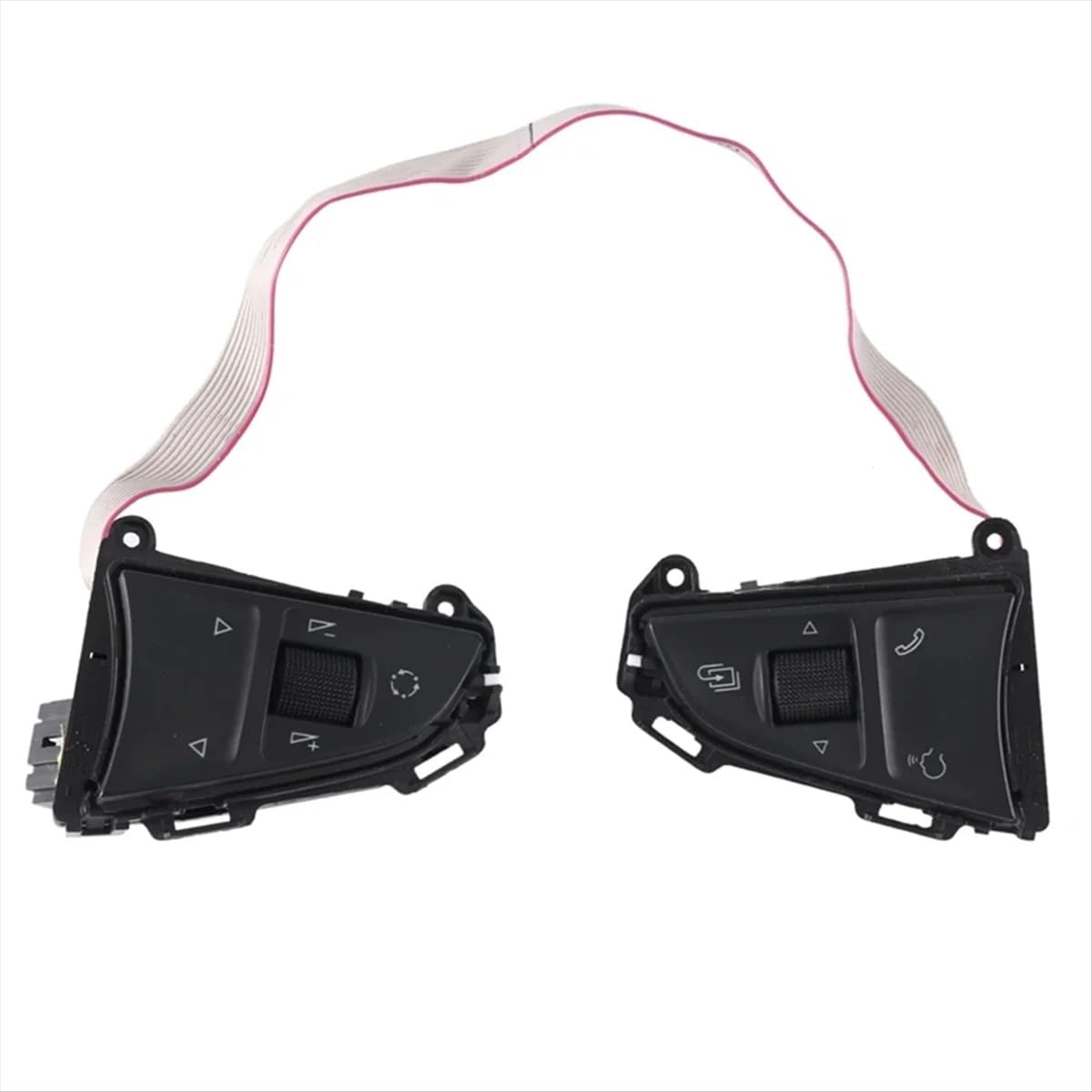 Boutons de volant pour Skoda Fabia 2015-2023 commande multifonction noire - 7