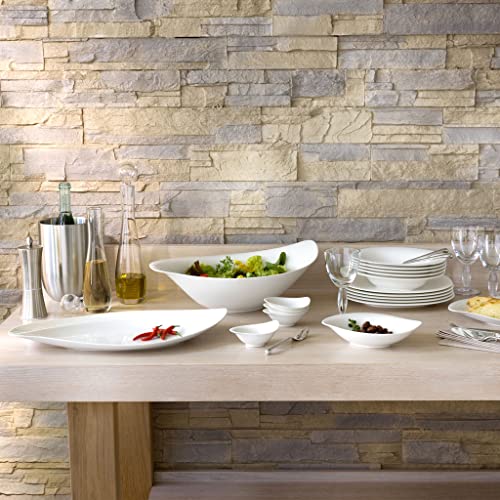 Miniatura 4 de Villeroy Boch New Cottage Special Serve Salad Fuente Honda, 21x18 Cm, Porcelana Premium, Blanco