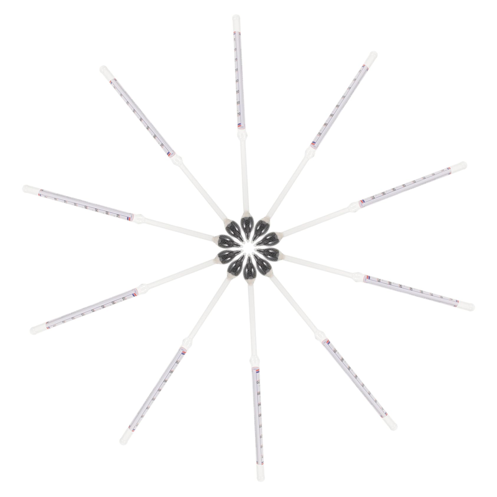 NAMOARLY 10Pcs Hydrometer for Liquid Measurement Testing Maple Syrup Production Accurate Gauge for Home Cider Making