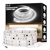 cambk 72inch Hardwired Under Cabinet Lighting for Kitchen,120V Wired Undercounter Led Strip Lights 6000K White Waterproof, Luces para Cocina Bajo Gabinete Under Shelf Lights for Sink/Workbench