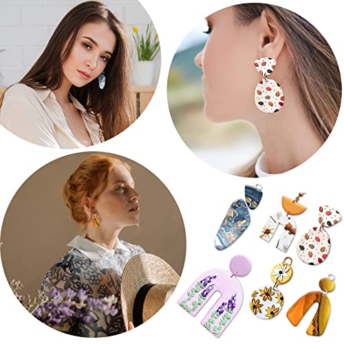 Polymer Clay Cutters,138 Pcs Diy Clay Cutters Tool Set,18 Pcs Shapes Clay Cutters 10 Pcs Clay Sculpting Tool And 110 Pcs Earrings Accessories,Clay Cutters For Polymer Clay Jewelry Earrings #TOP6