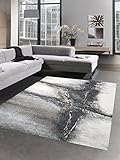 CARPETIA Designer Teppich Wohnzimmerteppich Kurzflor Steinspalt Stein Optik grau Größe 120x170 cm