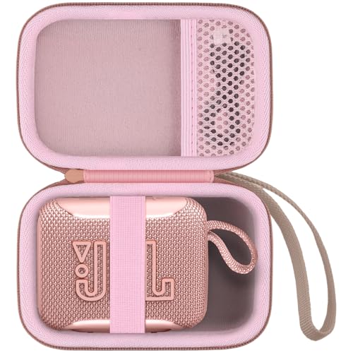 for JBL Go 5/4/3 Ultra Portable Speaker Hard Travel Case, Pink