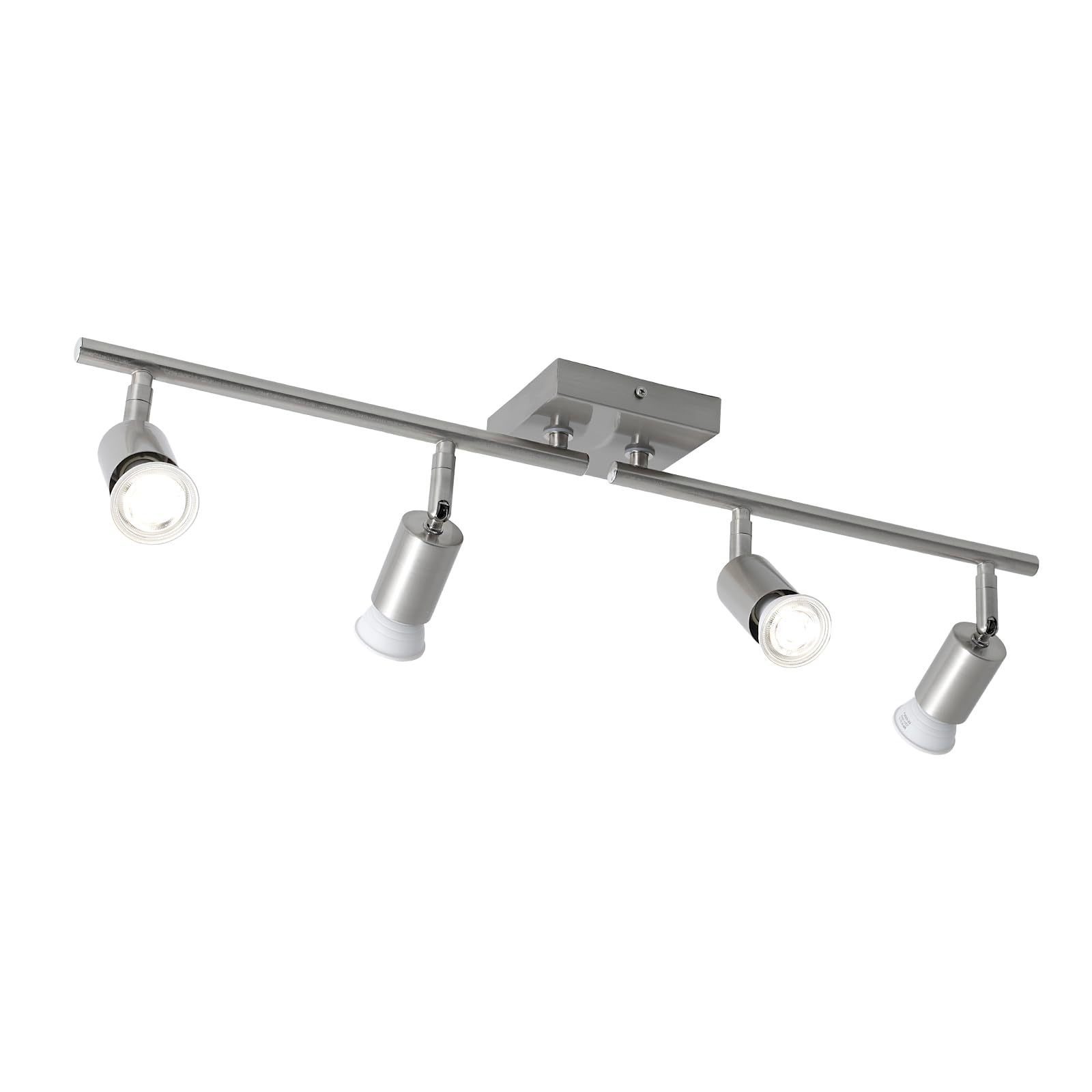 SEEBLEN 4-Light LED Track Lighting Kit,Black Track Lighting with Rotatable Light Heads,Directional Kitchen Ceiling Light for Kitchen Dining Room Hallway Closet Bedroom. — view 10
