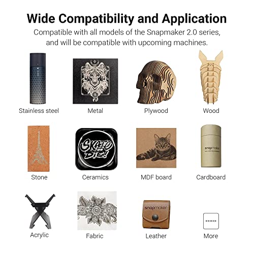 Image of 3 idea Imagine Create Print Snapmaker 10W High Power Laser Module for Snapmaker 2.0 A350T A250T F350 F250 3D Printer, Laser Engraver Module Kit