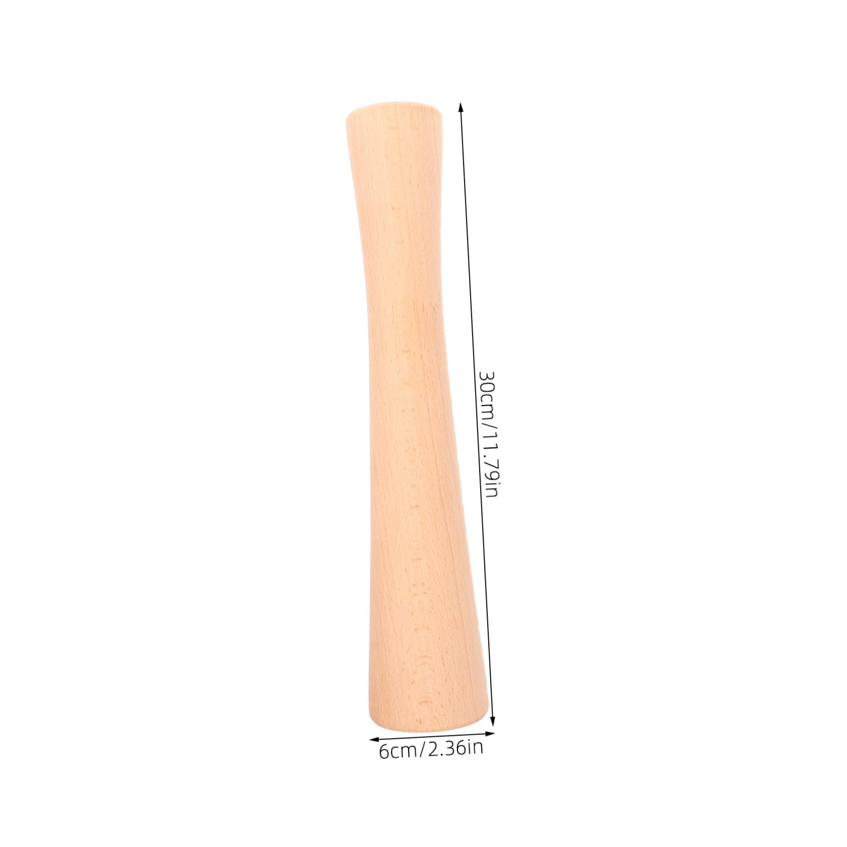 BESTYASH Pilon en bois ergonomique pour choucroute - Accessoire de fermentation stable avec poignée confortable - Presse-herbes durable pour légumes et fermentation des légumes à la maison