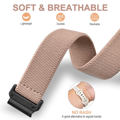 Correa de nylon elástica 20mm compatible Garmin miniatura 5