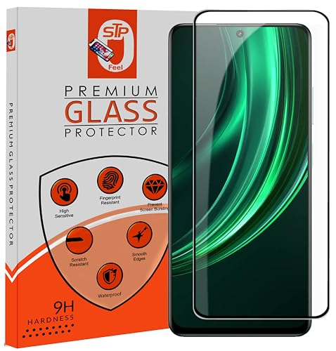 Image of STP FEEL Premium HD+ Tempered Glass Screen Protector Compatible For Realme 13 Plus 5G (6.67 Inch, Pack of 1) | Edge to Edge Coverage With Easy to installation kit for Smartphone