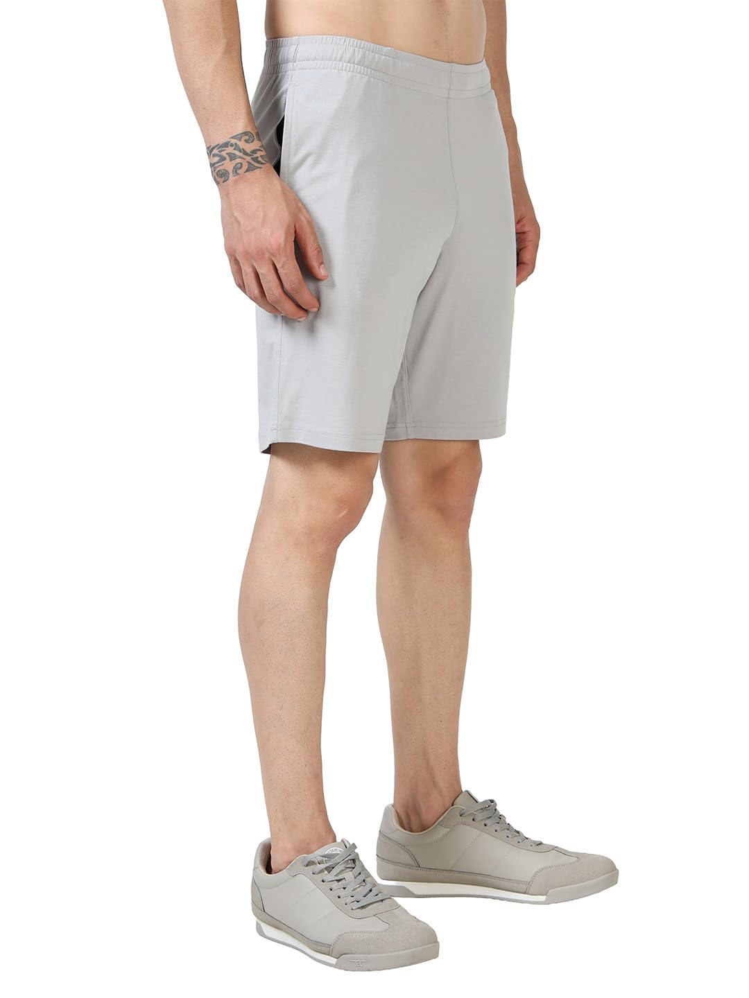 LAVOS Men's Shorts Athleisure Sports with Pockets, Bamboo Cotton Anti Microbial 4-Way Stretchable, Designed for Training & Movement, Elastic Waistband Quick Dry Lightweight Activewear-picture-30