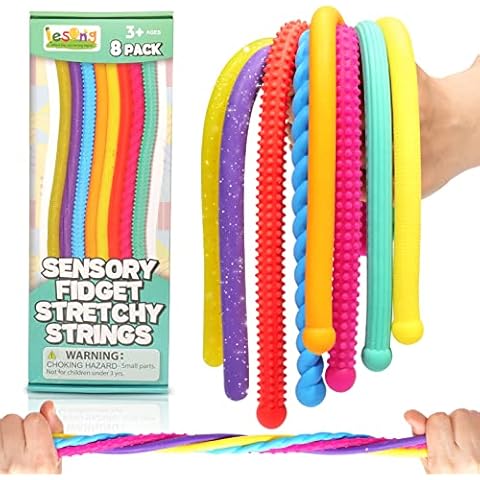 Sensory Autism Toys for Kids - Textured Stretchy Sensory Fidget Toys for Stress, Anxiety , Sensory Toys Special Needs for Autistic Autism Children Toddlers Boys Girls, Christmas Stocking Stuffers Cover