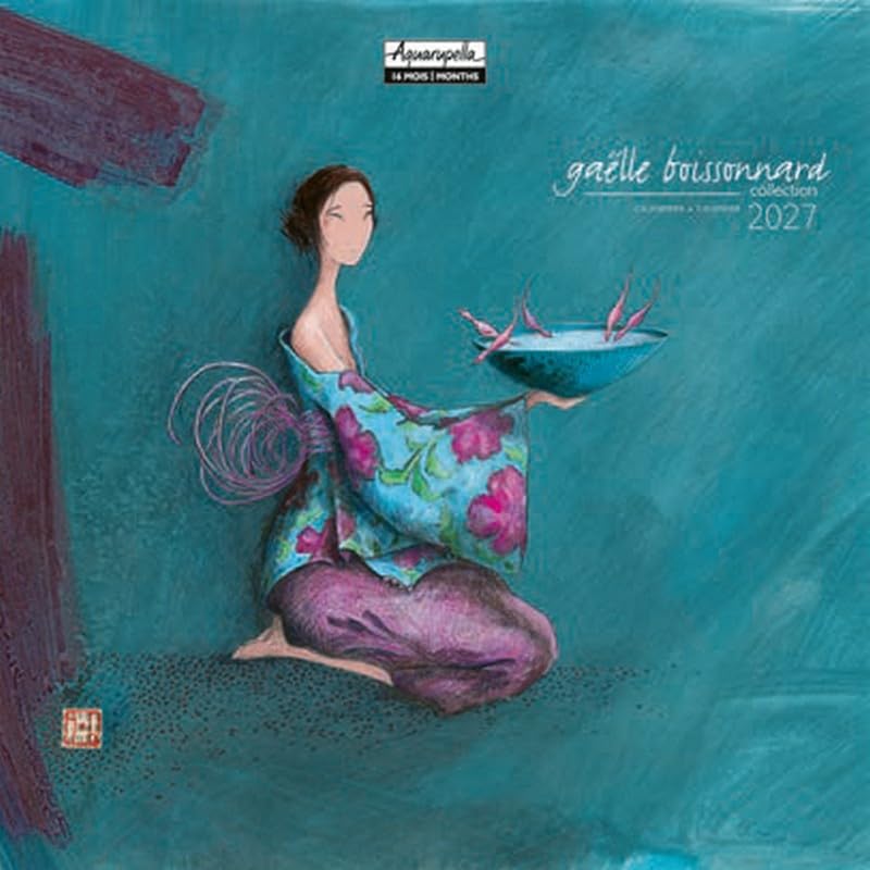 Gaëlle Boissonnard Calendar 2027 (16 Months) – Set – 16.5 x 16.5 cm (Pt Mod) – 25455-FBA – Same Day Shipping.