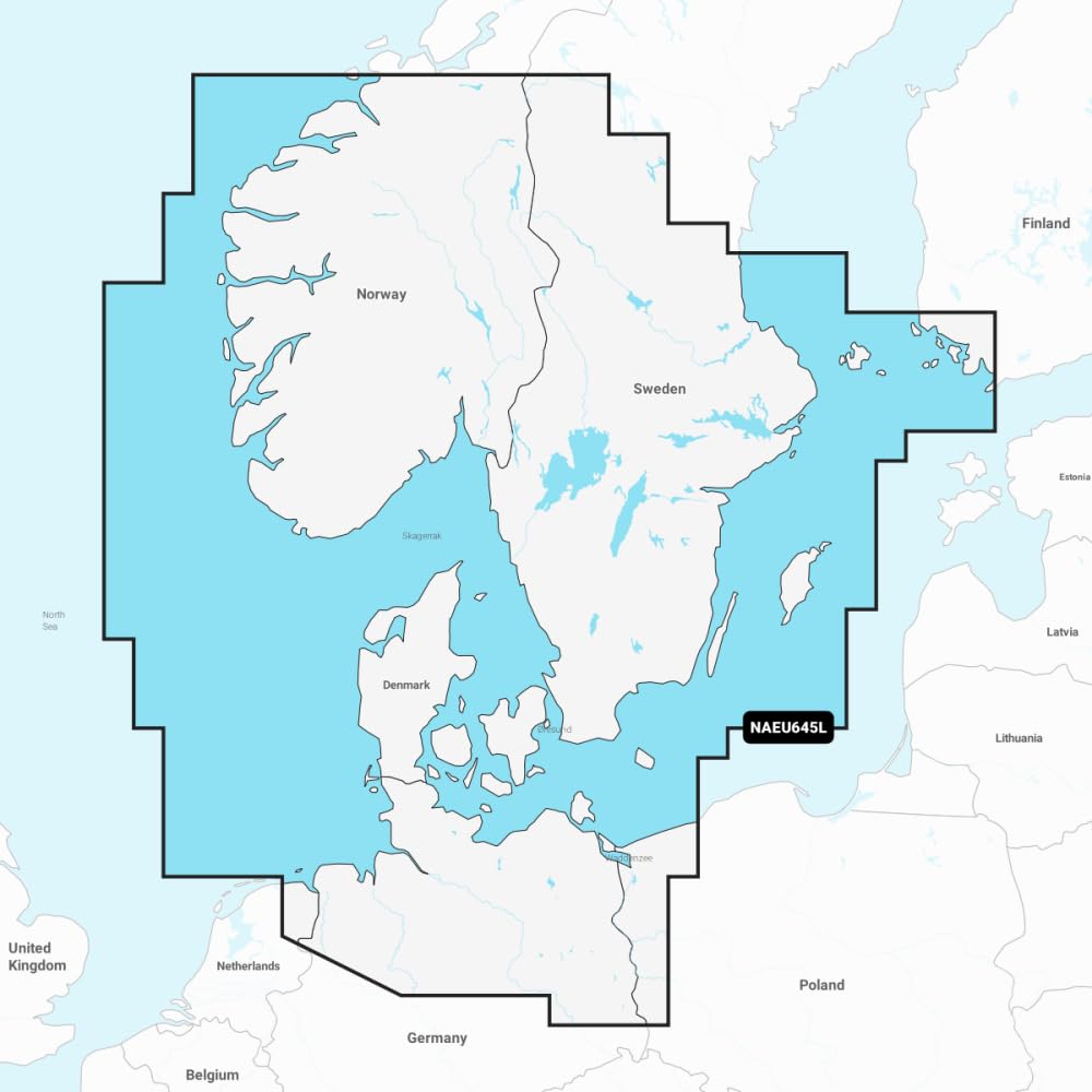 Navionics Garmin Italy Technologies S.R.L. NAEU645L-SKAGERRAK & KATTEGAT EU645L-REGULAR NN-849, Other, Mehrfarbig, Einheitsgröße