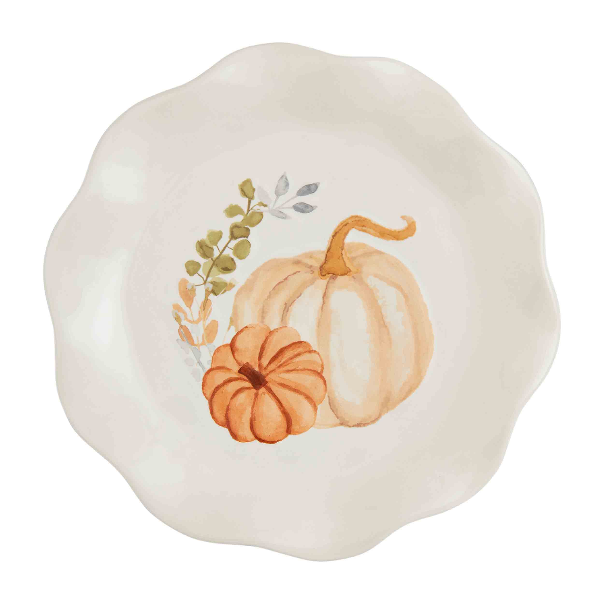 Assiette à salade Thanksgiving souvenir d'automne Mud Pie 20cm