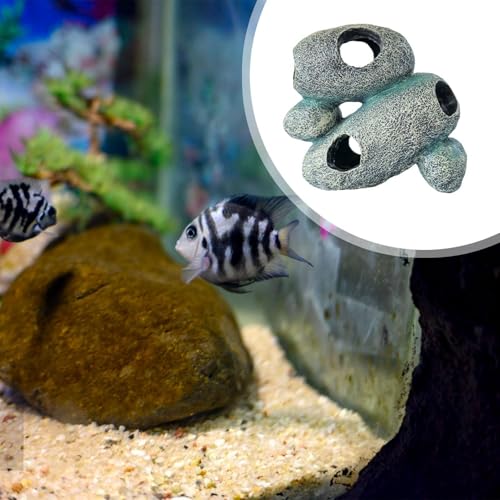 Zona de juegos para acuario doméstico y cueva decorativa para el relax de los peces 7