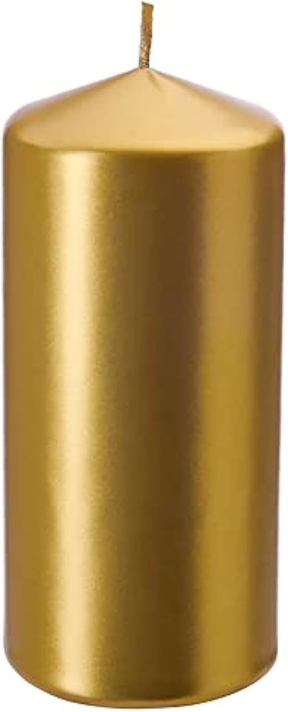 IKEA Fenomen Unscented Block Candle, Gold-Colour (14 cm (5 ½ "))