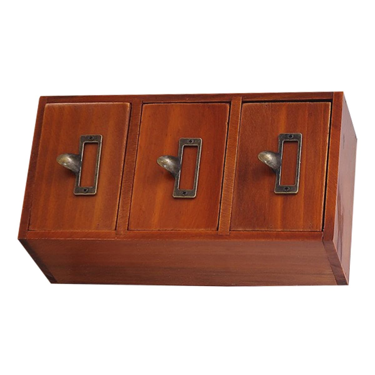 Organisateur de commode en bois compartimenté pour rangement sous bureau efficace