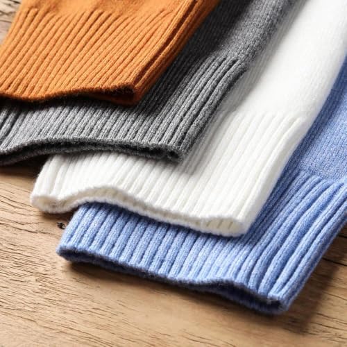 Men's Warm High Neck Sweater Casual Comfortable Pullover Sweater Male4