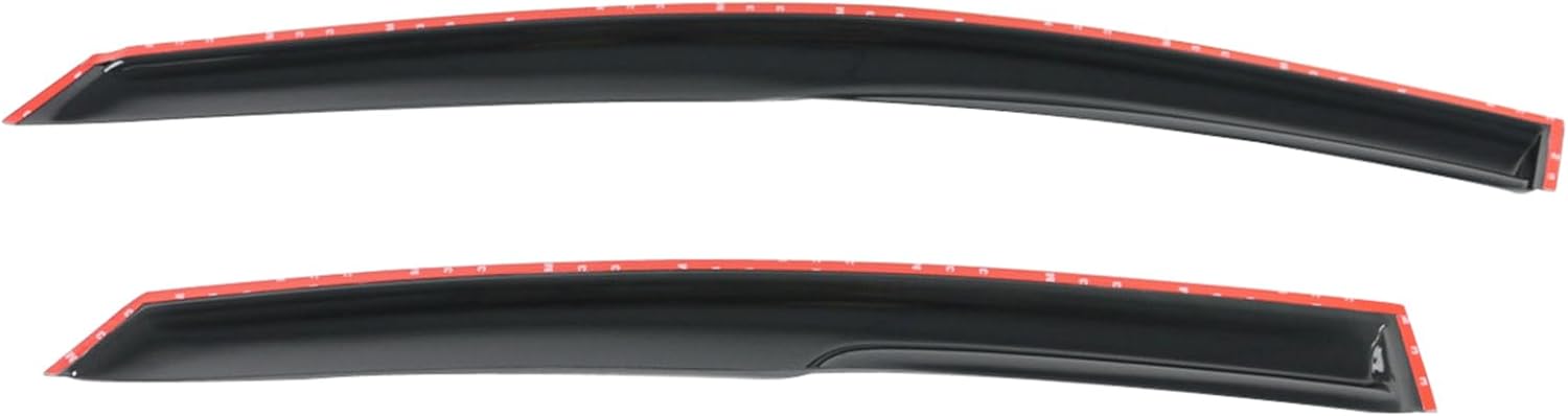 Window Visors Compatible with 2011-2016 Hyundai Elantra Sedan, Smoked Aero JDM Wind Deflectors Stick On by IKON MOTORSPORTS, 2012 2013 2014 2015