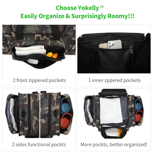 Image of 20 inch Sports Duffel Bag - for Travel Gym - Camo