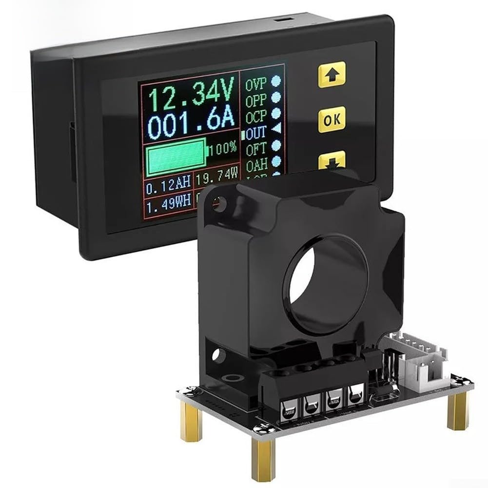 Batterie-Coulomb-Messgerät, 90 V, 100 A-500 A, bidirektionales Hall-LCD-Display, Gleichspannung, Strommonitor für Solar-Wohnmobil-Stromsystem (100 A)