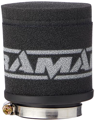 Filtre à air Ramair MR-006 moto 48 mm noir pour optimiser la carburation sur route