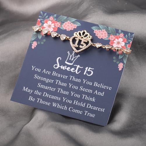 FEELMEM 15 Year Old Gift 15 Anos Quinceanera Necklace Girls Sweet 15 Jewelry Quinceanera Gift 15th Birthday Gift for Girl4