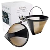 Reusable Coffee Filters for Ninja Dual Brew Coffee Maker, 2 Pack Permanent Coffee Filter #4 Replacement Compatible with Ninja Cuisinart Coffee Maker Filter