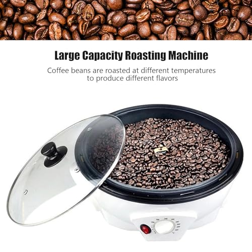 TRAGLO Máquina elétrica de torrar café, 1200 W, doméstica, 800g, torrador de grãos de café, 0-240 ℃, ajuste de temperatura para uso doméstico em cafeterias, 110 V - Imagem 3