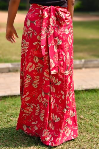 Image of Women's Printed Maxi Wraparound Skirt