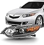 AKKON - For 2009 2010 2011 2012 2013 2014 Acura TSX Sedan HID Xenon Type Headlights Driver Left + Passenger Right Side Pair