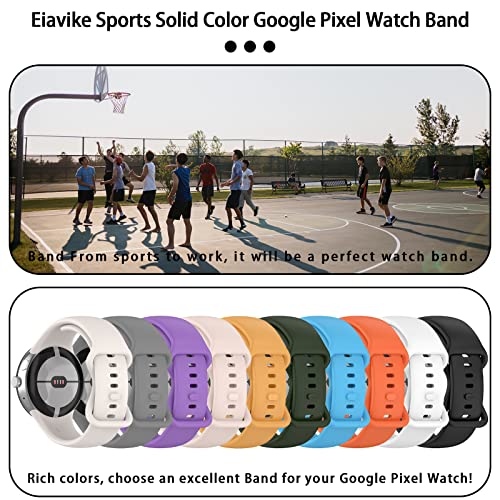 Image of Band Compatible with Google Pixel Watch Soft Silicone Sport Watch Bands Replacement Watch Strap Bracelet for Google Pixel Watch Smartwatch Accessories