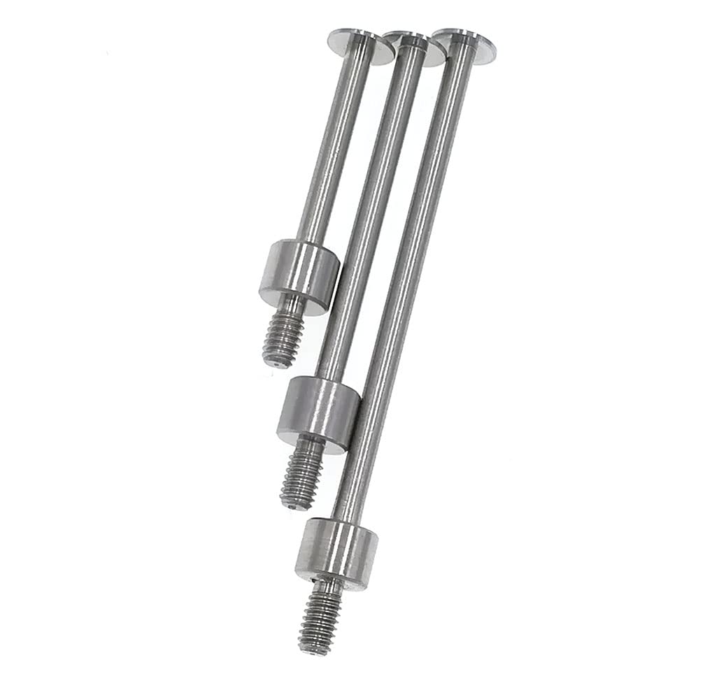 SUXING Tastatori per comparatori, Tasti con filetto M2.5, diametro ø 5mm, Spessore 0.4mm,Lunghezza 20/30/40mm, Puntalino piatto