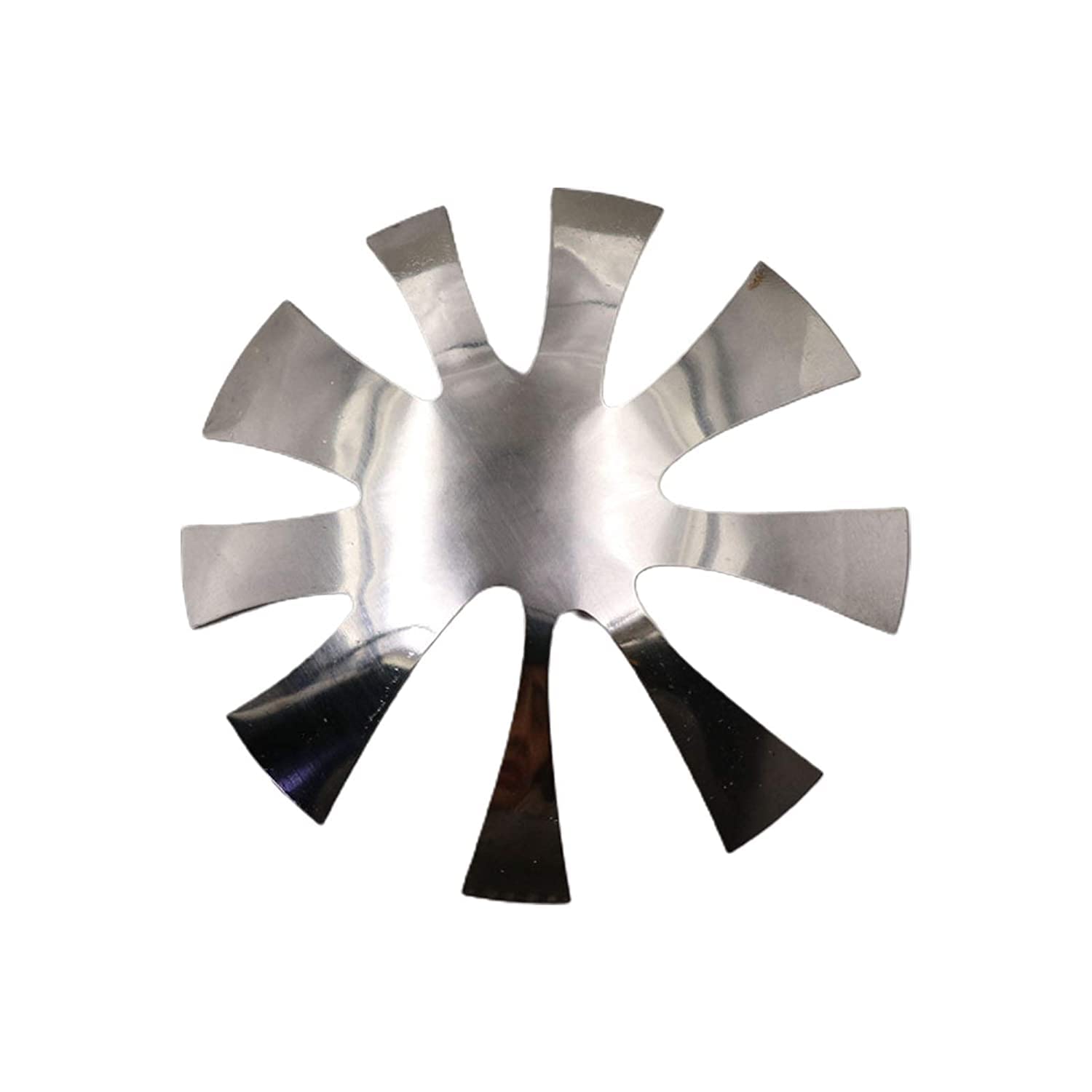 Generico French Manicure Template Nail Cutter Plate French Manicure Nail Art Making Modulo in Acciaio Inox Acrilico Clipper Plate per Le Donne ArgentoMolto Bello e Pratico.