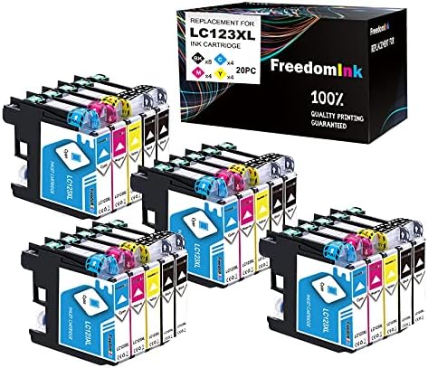 YINGCOLOR LC123 Druckerpatronen Kopatibel für Brother LC-123 LC123 XL