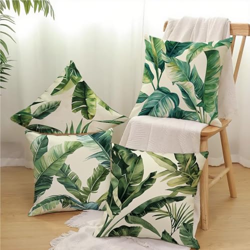 Housse de coussin 60x60cm impermeable vert pour deco salon de jardin - 3