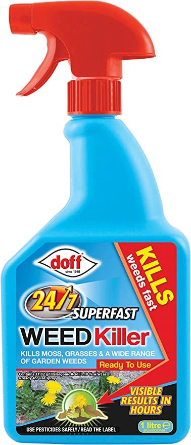 1L Fast Acting Weed Killer Liquid, 24 hour Weedkiller