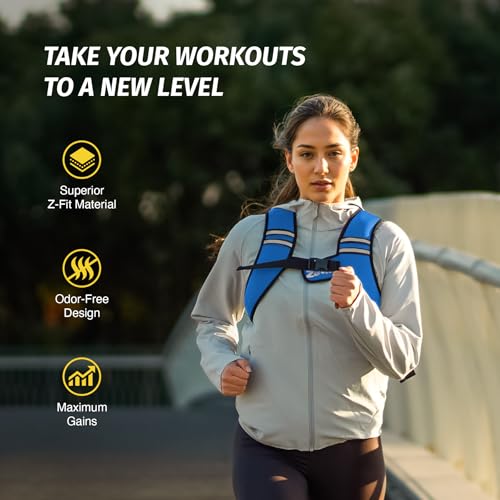 Image of ZELUS Weighted Vest, Washable Z-Fit Soft Iron Weighted Vest for Women and Men, 5 /10 /15 lb Weight Vest with Reflective Strips & Adjustable Straps, Ultra Thin Weight Vest for Gym Strength Training