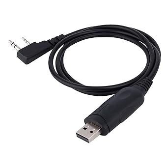 168 USB Programming Cable for BaoFeng Wanhua Kenwood Radios, Durable and Convenient Programming Cable with CD Driver for Radios Walkie Talkie, 1m Cable Length