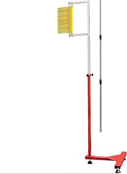 Basketball Training Vertical Jump Tester Vertical Jump Measure 1.7-3.6m/5.6-11.8ft Jump Training Tester Floor Standing Volleyball Spike Physical Trainer Multicolor+Rod