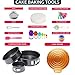 Cake Decorating Supplies - Cake Decorating Kit with 3 Springform Cake Pans Set, Cake Rotating Turntable, Cake Decorating Tools with Baking Set-Cake Baking Supplies for Beginners and Lovers