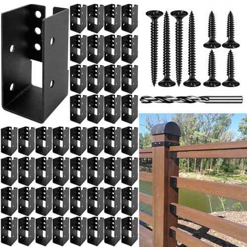 DEVALLEY Concealed Joist Hanger Brackets, Woodwork Concealed-Flange Hanger for 2