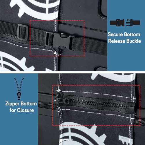 Image of HOKIPO Suitcase Covers for Trolley Suitcase, 220gsm Durable and Washable, Medium (21-22inch) - Gear Motion (AR-6344-D3)