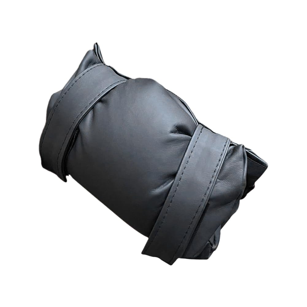 Gokoti Black Insulated Outside Tap Cover Winter Frost Protector Outdoor Weather Jacket Faucet Cover Leather