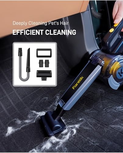 Fanttik Fold V10 Apex Pivot Car Vacuum Flexible Hose and Pet Brush Vacuum Attachments