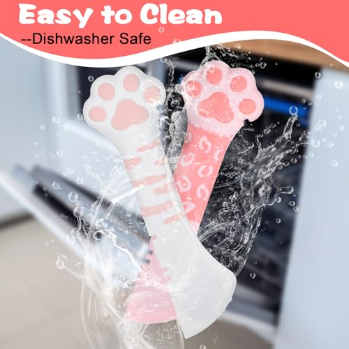 Cuillère de nourriture humide pour chat oruola, ouvre-boîtes silicone et mini spatule à pâtée