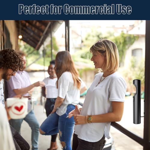 Image of Wall Mounted Cigarette Butt Receptacle Disposal Outdoor, Outside Ashtrays for Cigarettes, Commercial Smokers Outpost for Ash Removal, Keep Your Area Tidy! -Black