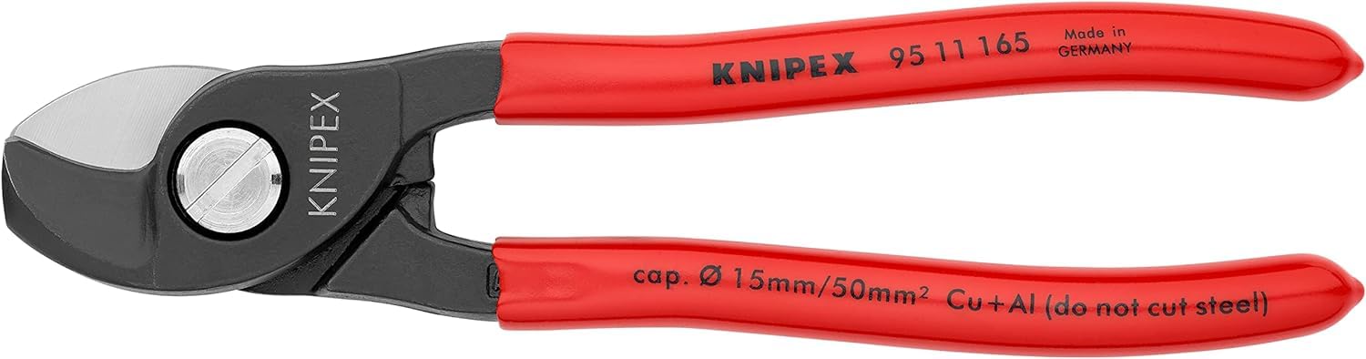 KNIPEX Cesoia per cavi 165 mm 95 11 165 SB rivestiti in resina sintetica