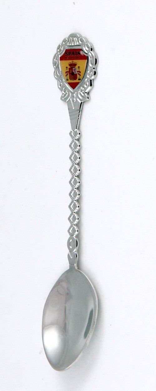 Spain Souvenir Collectible Twist Spoon 5" lpco