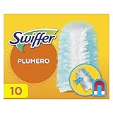 Swiffer Plumero Atrapapolvo, 10 Recambios, Atrapan y Bloquean el Polvo y los Alérgenos