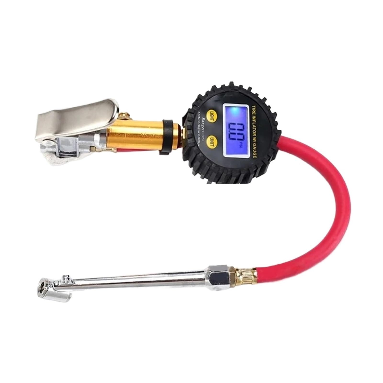 Regolatore di pressione, Pressostato 2 Pezzi, Manometro Digitale Per Gonfiaggio Pneumatici Auto, Display LCD Tester Retroilluminazione LED Monitoraggio Veicoli,per pistola a spruzzo
